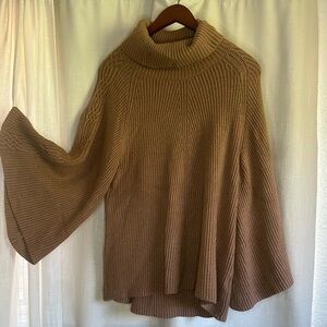 Anthropologie Warm Brown Knit Sweater